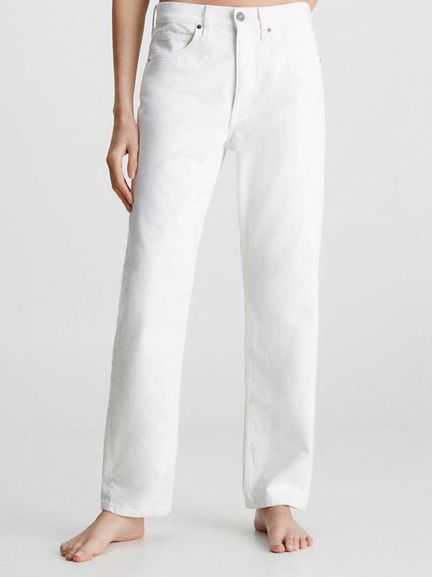 Calvin Klein USA Mid Rise Boyfriend Womens Jeans White 6947285-MF